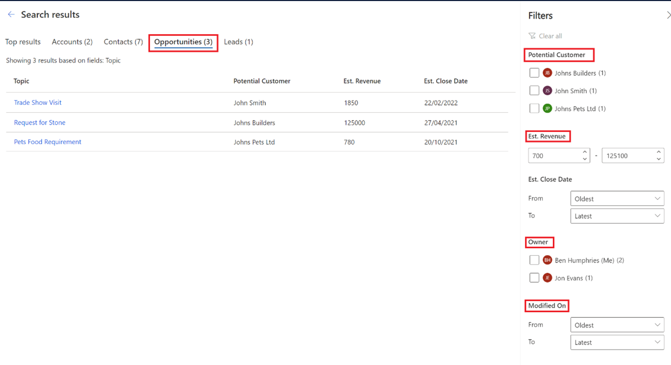 Simplifying your Microsoft Dynamics 365 CRM Search