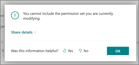Business Central permission error