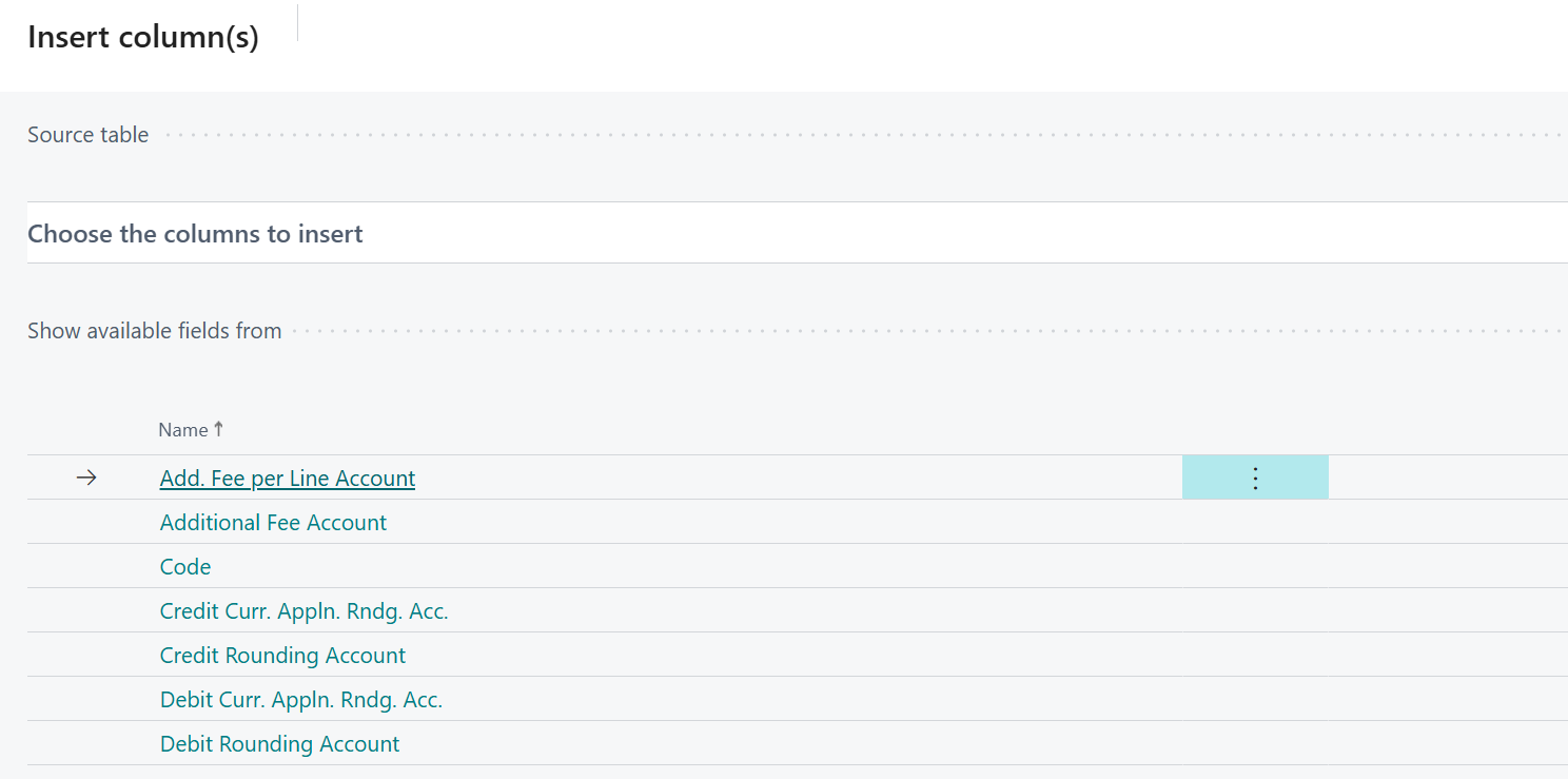 other source data business central