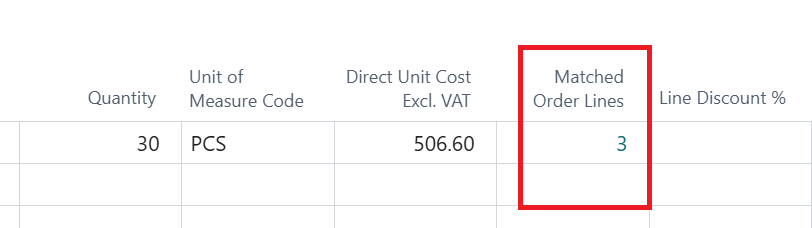 invoice to purchase lines Business Central