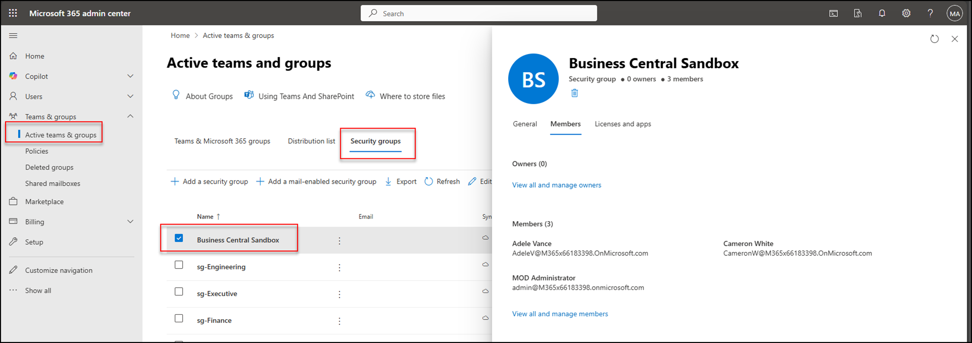 Microsoft 365 admin centre