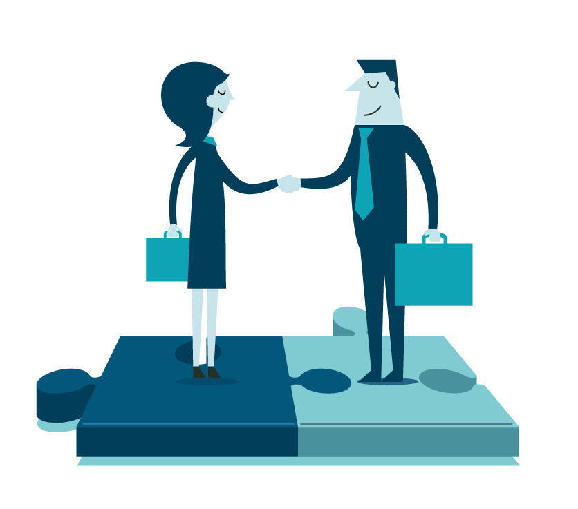 graphic of shaking hands