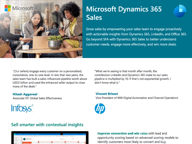 Data Sheet - Microsoft Dynamics 365 Sales