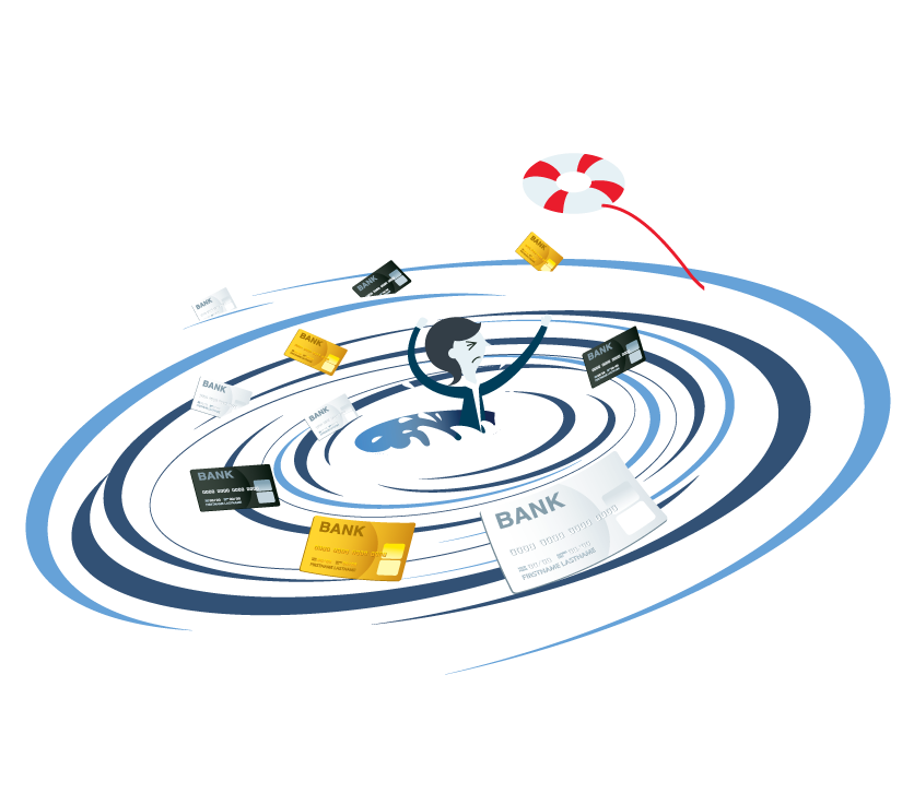 graphic of drowning in whirlpool